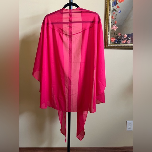 Wolford Swim Cover Up Sheer Red One Size - Picture 4 of 12